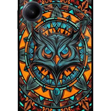 Angry Owl Art Realme 10 Pro 5G Glass Case Back Cover by Casekaro