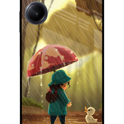 Rainy Day Realme 10 Pro 5G Glass Case Back Cover by Casekaro