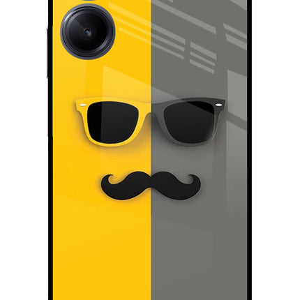 Sunglasses with Mustache Realme 10 Pro 5G Glass Case