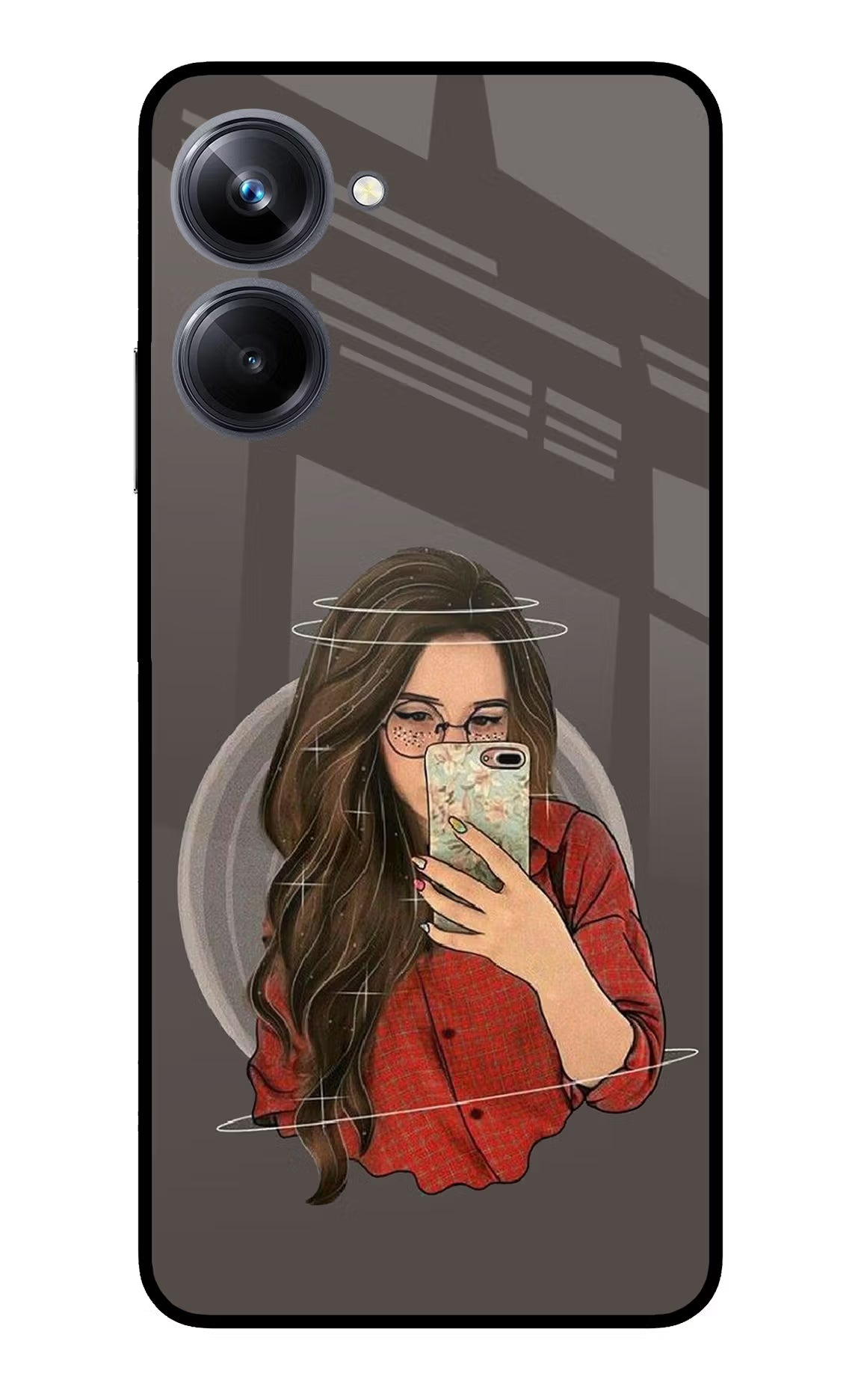 Selfie Queen Realme 10 Pro 5G Glass Case Back Cover by Casekaro