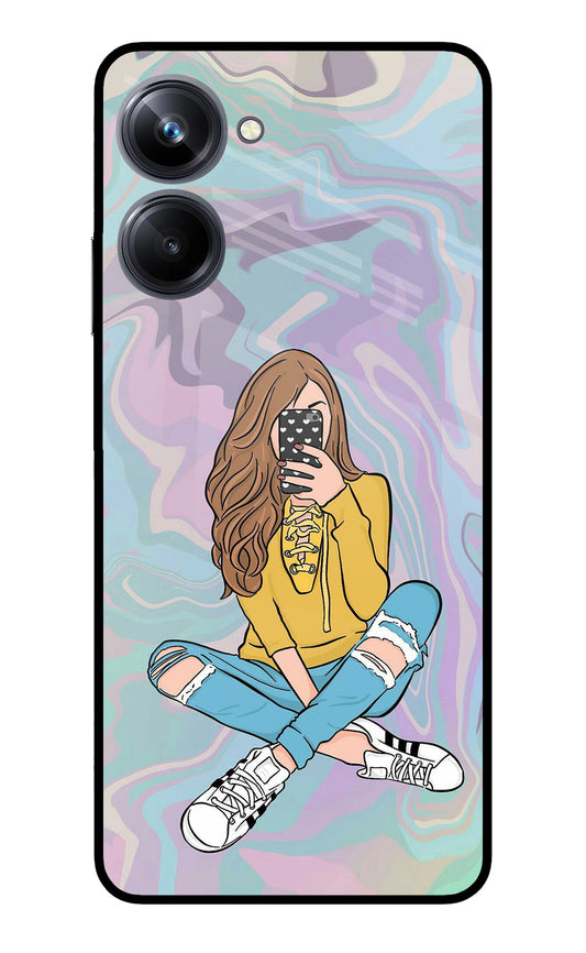 Selfie Girl Realme 10 Pro 5G Glass Case