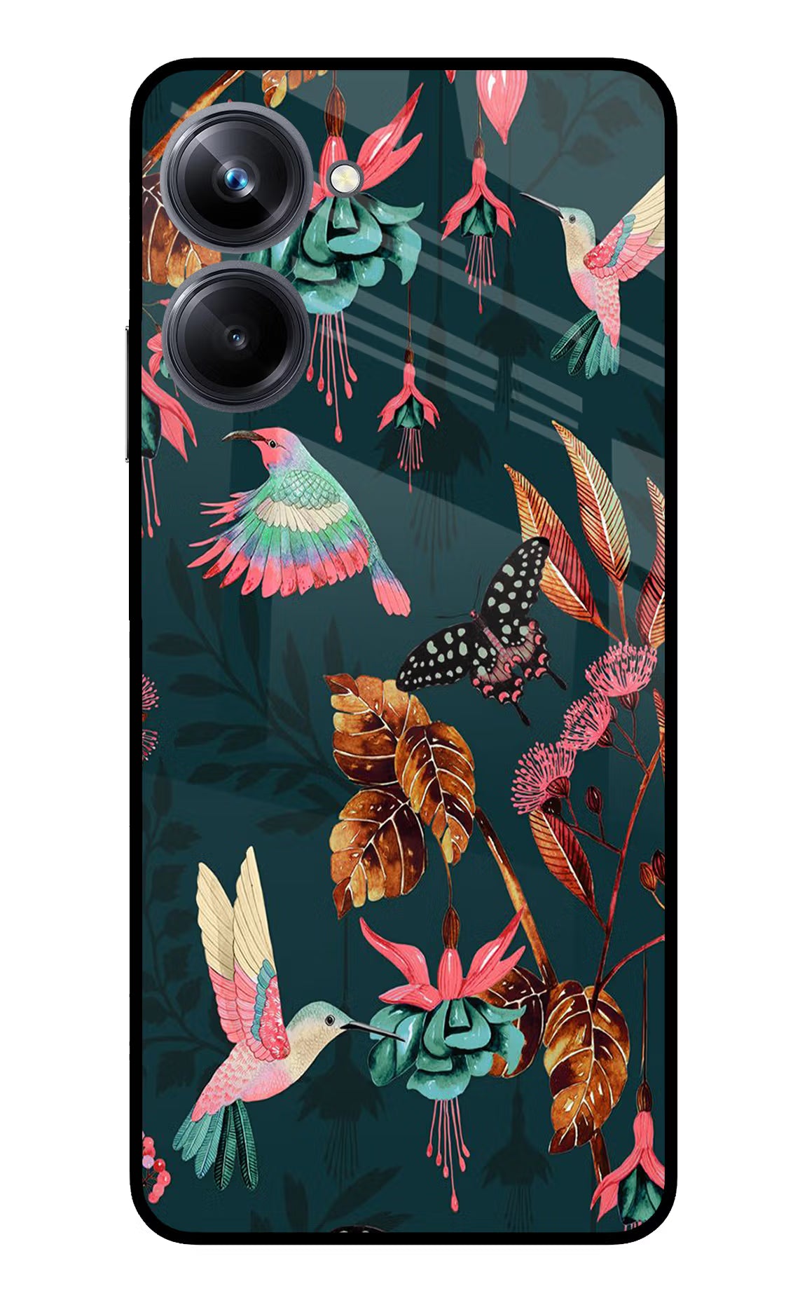 Birds Realme 10 Pro 5G Glass Case Back Cover by Casekaro