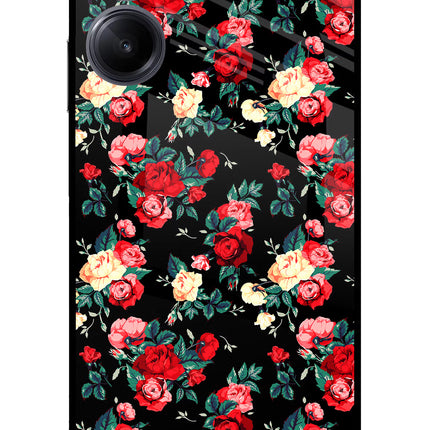 Rose Pattern Realme 10 Pro 5G Glass Case