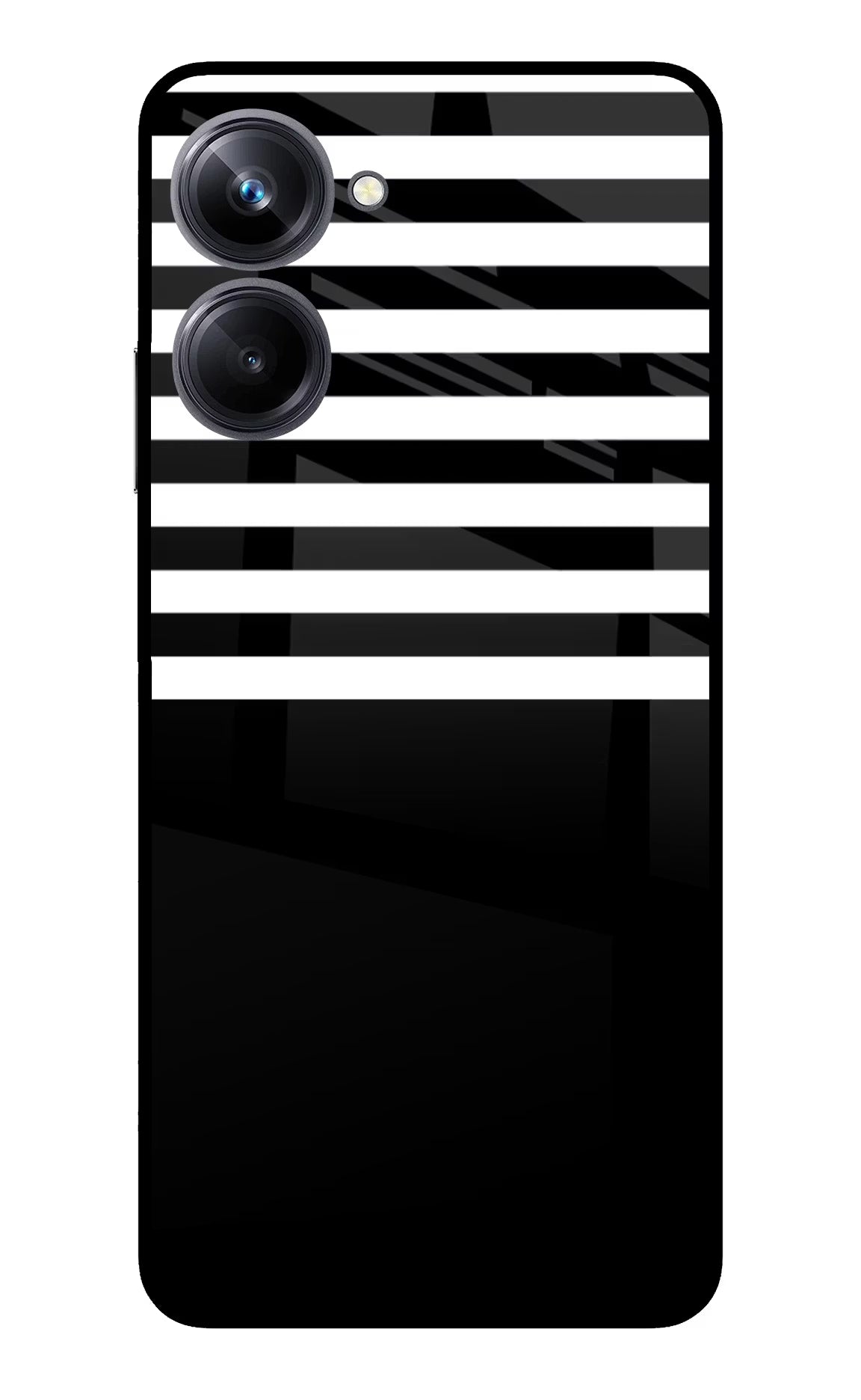 Black and White Print Realme 10 Pro 5G Glass Case
