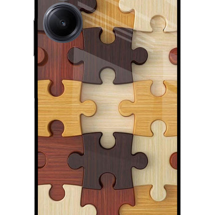 Wooden Puzzle Realme 10 Pro 5G Glass Case