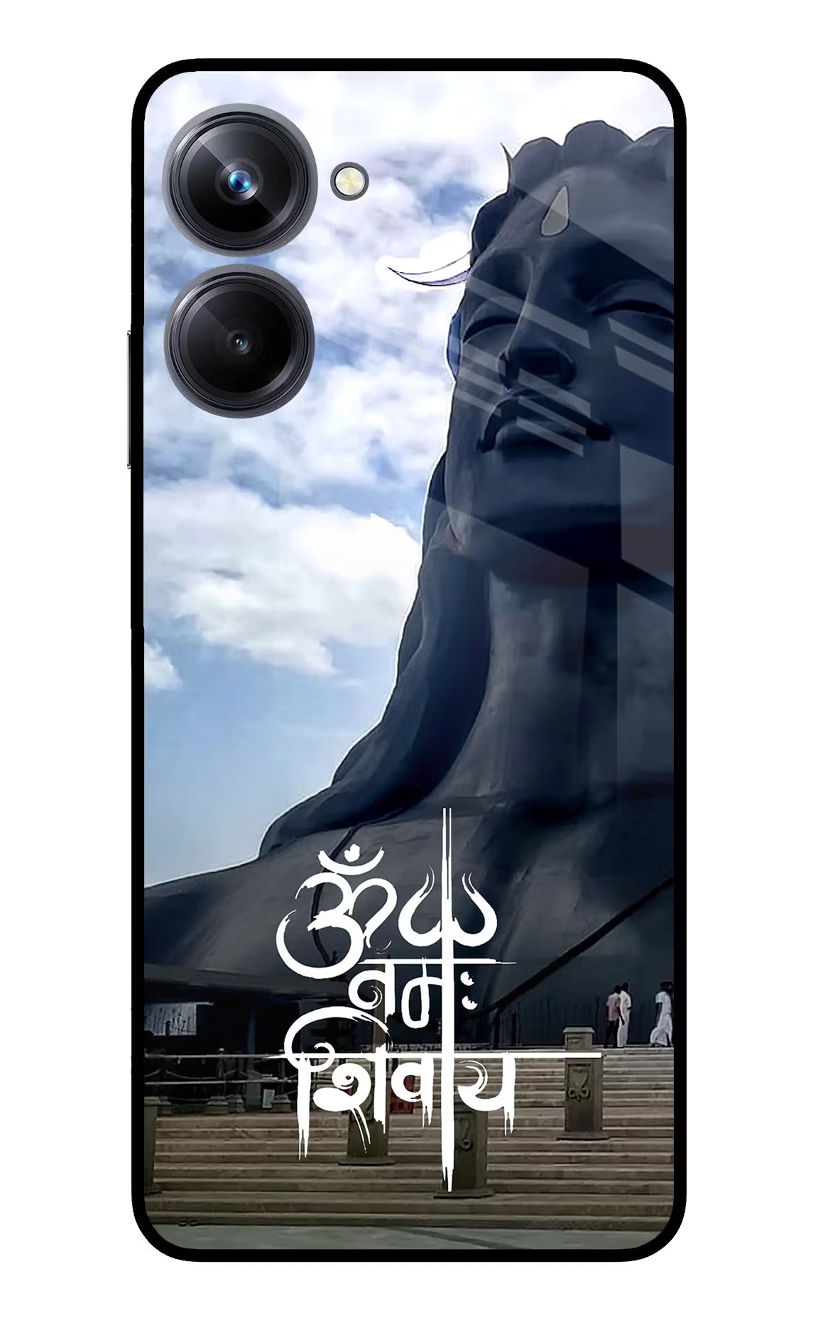 Om Namah Shivay Realme 10 Pro 5G Glass Case Back Cover by Casekaro