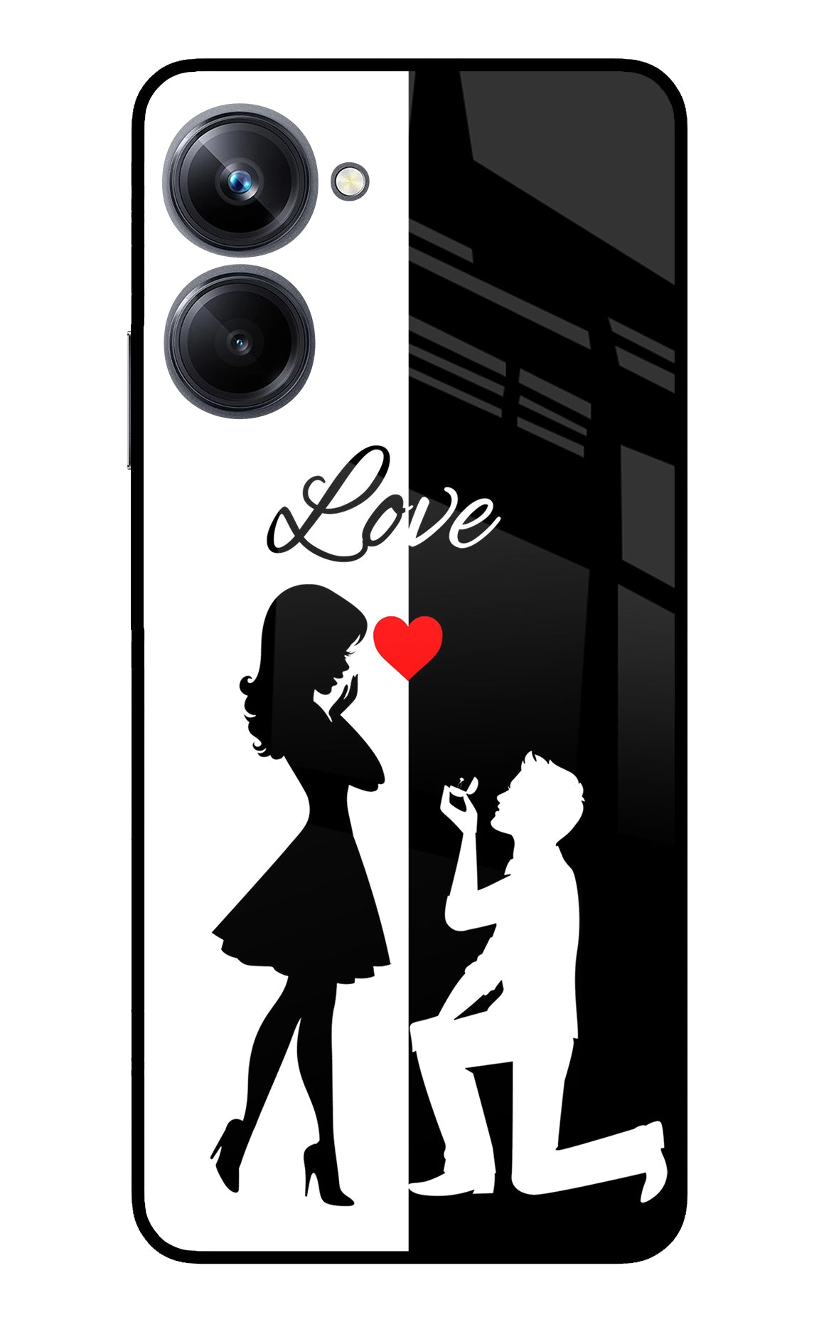 Love Propose Black And White Realme 10 Pro 5G Back Cover