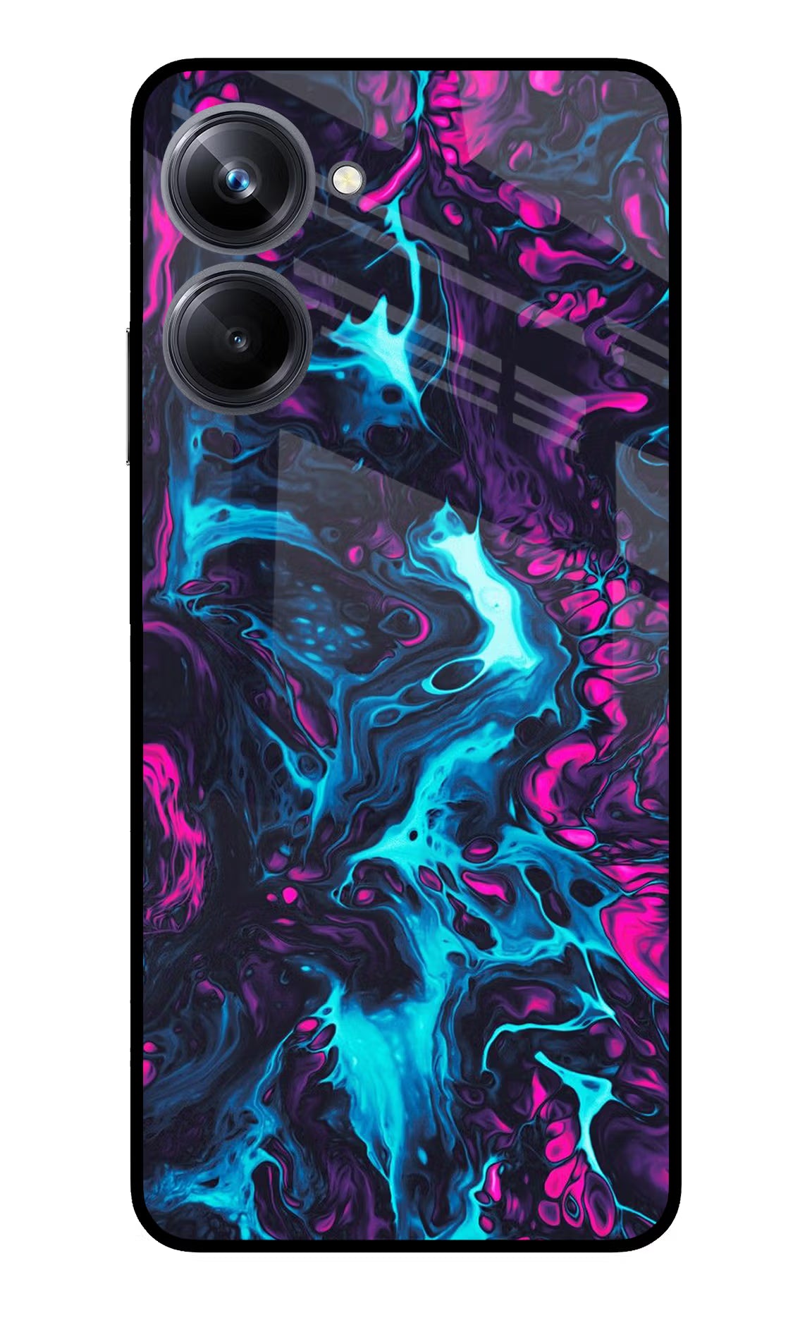 Abstract Realme 10 Pro 5G Glass Case Back Cover by Casekaro