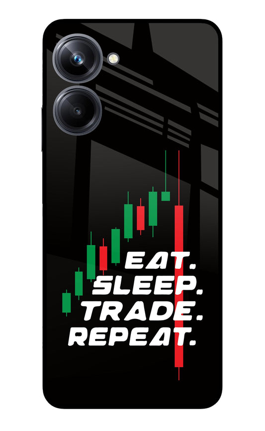 Eat Sleep Trade Repeat Realme 10 Pro 5G Glass Case