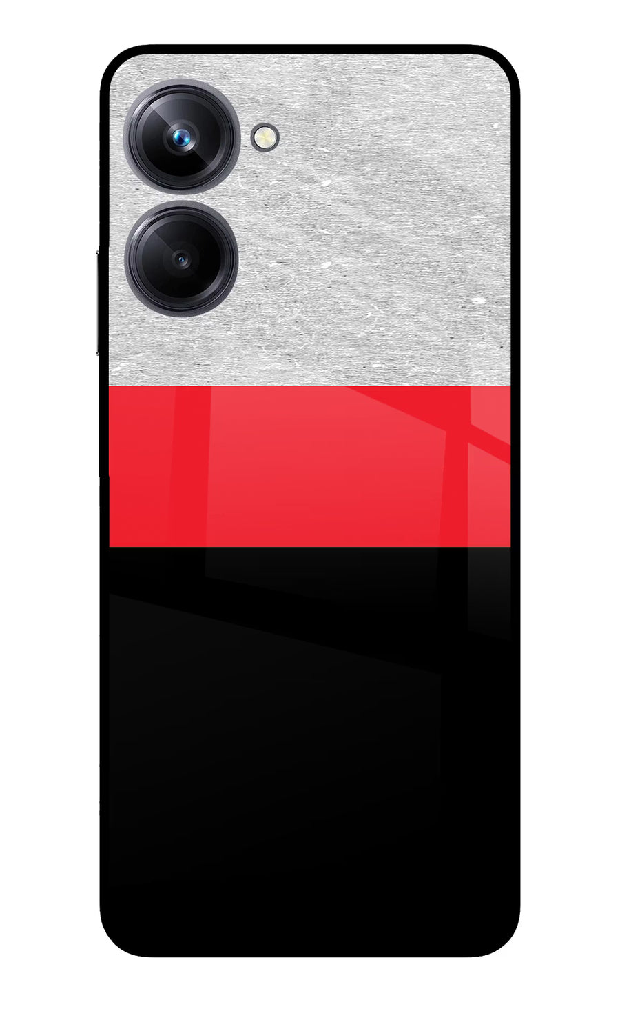Tri Color Pattern Realme 10 Pro 5G Back Cover, Metal case