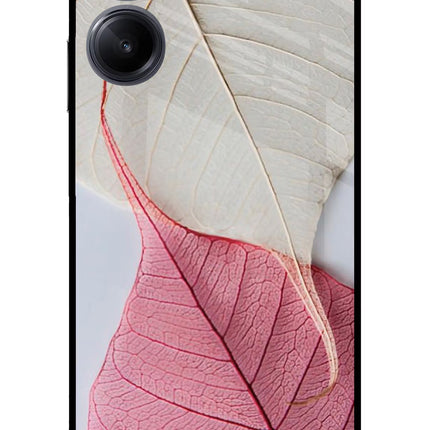 White Pink Leaf Realme 10 Pro 5G Glass Case
