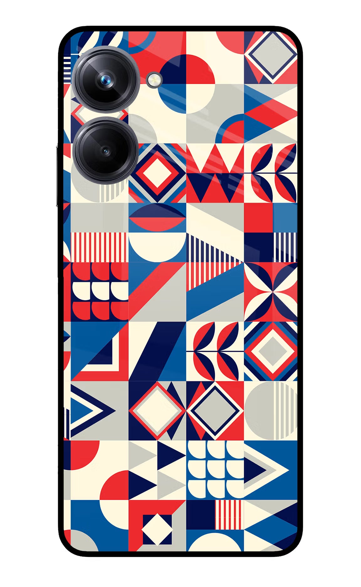 Colorful Pattern Realme 10 Pro 5G Glass Case