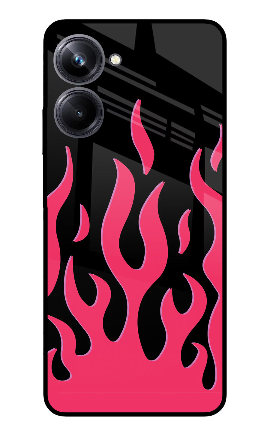 Fire Flames Realme 10 Pro 5G Back Cover, Metal case
