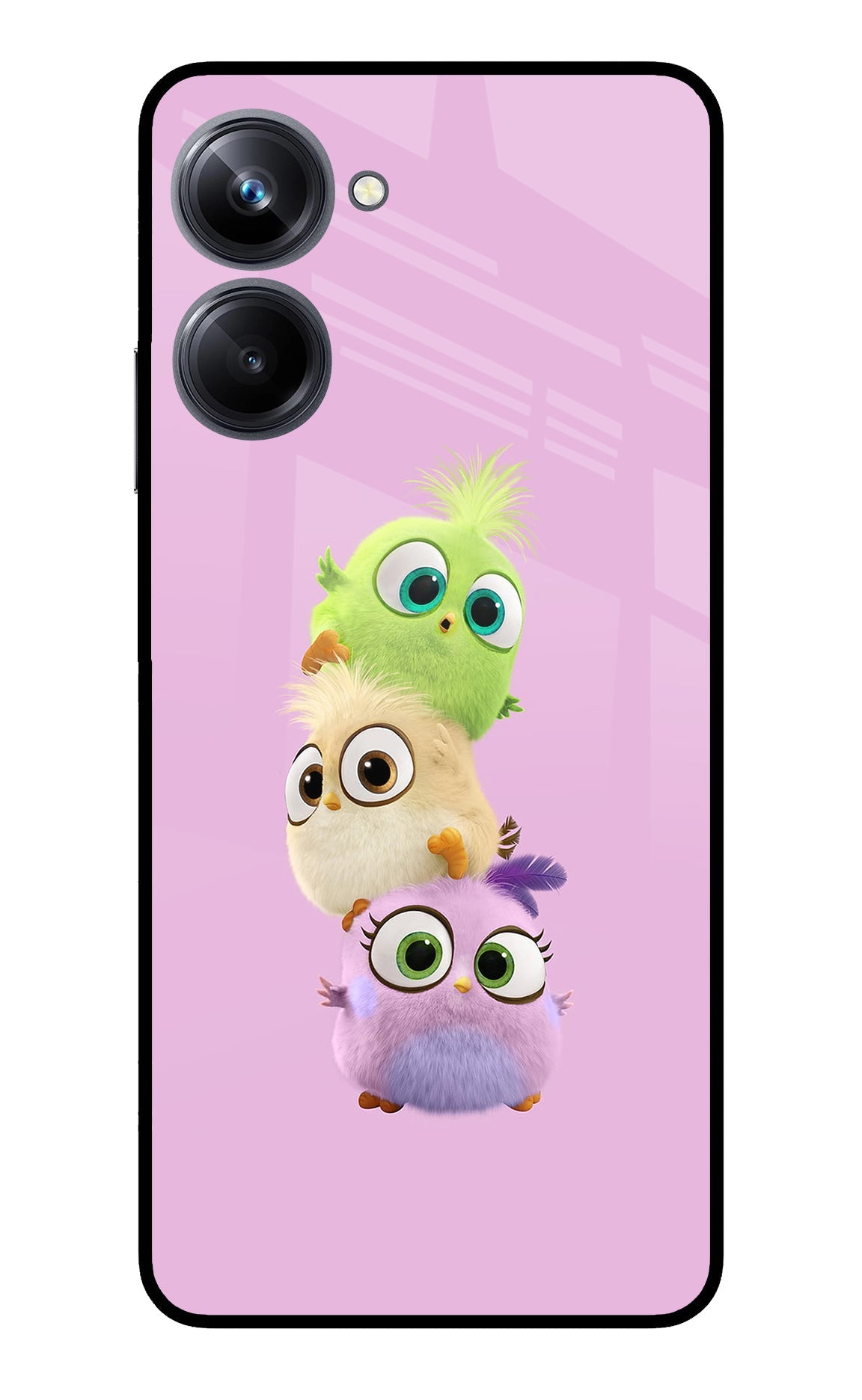 Cute Little Birds Realme 10 Pro 5G Glass Case