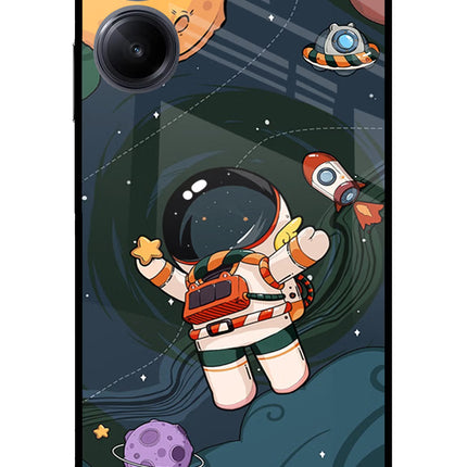 Cartoon Astronaut Realme 10 Pro 5G Glass Case