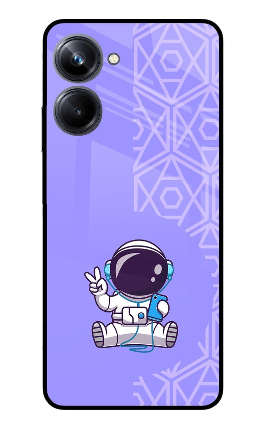 Cute Astronaut Chilling Realme 10 Pro 5G Glass Case