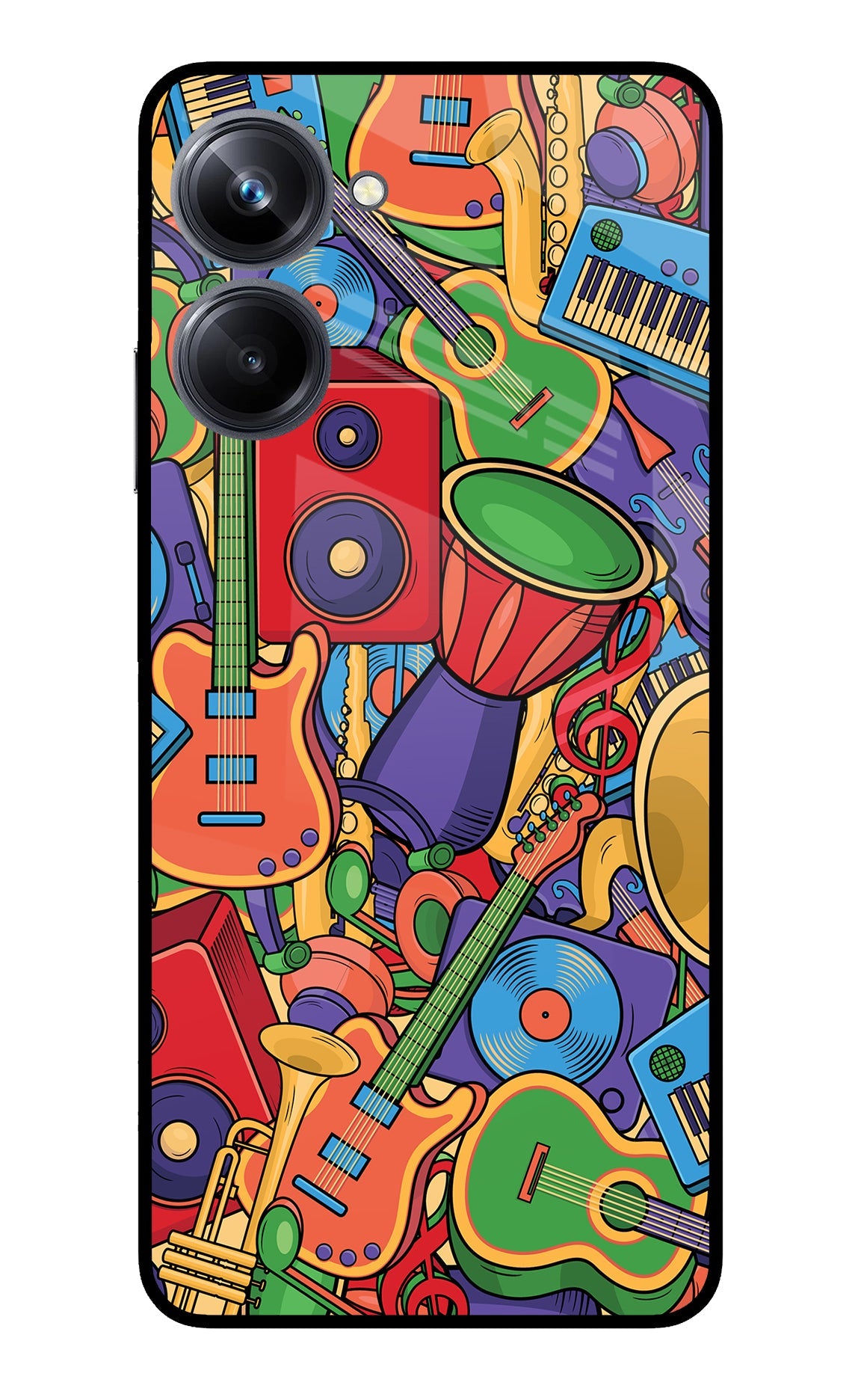 Music Instrument Doodle Realme 10 Pro 5G Back Cover