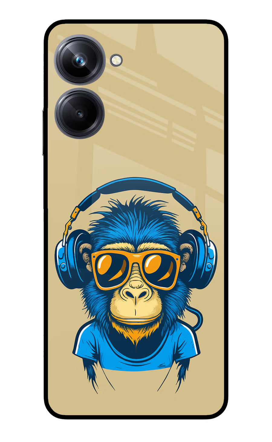 Monkey Headphone Realme 10 Pro 5G Back Cover, Metal case