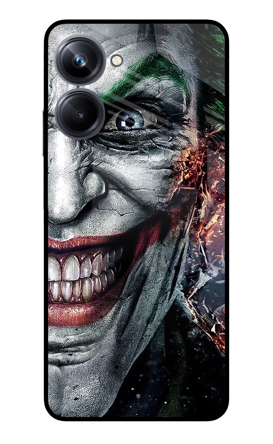 Joker Cam Realme 10 Pro 5G Glass Case Back Cover by Casekaro
