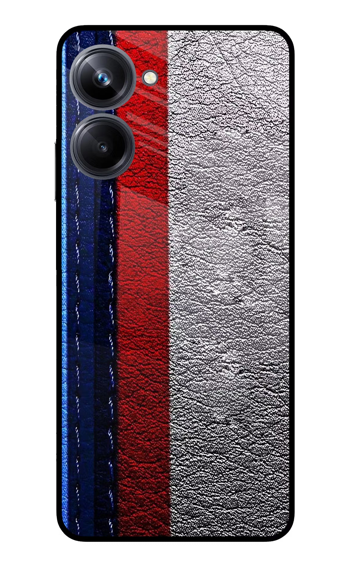 BMW Stripes Realme 10 Pro 5G Glass Case Back Cover by Casekaro
