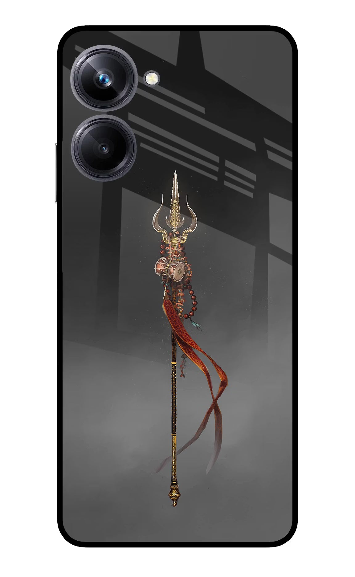 Shiv Trishul Realme 10 Pro 5G Glass Case Back Cover by Casekaro