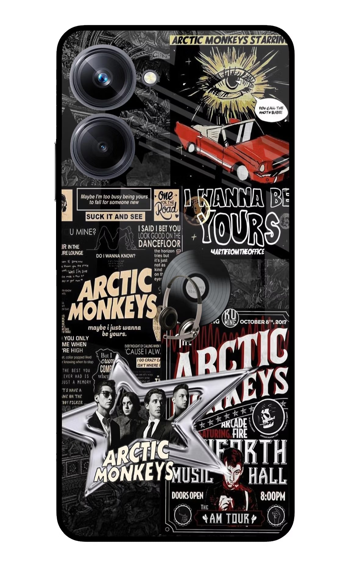 Arctic Monkeys Realme 10 Pro 5G Glass Case Back Cover by Casekaro
