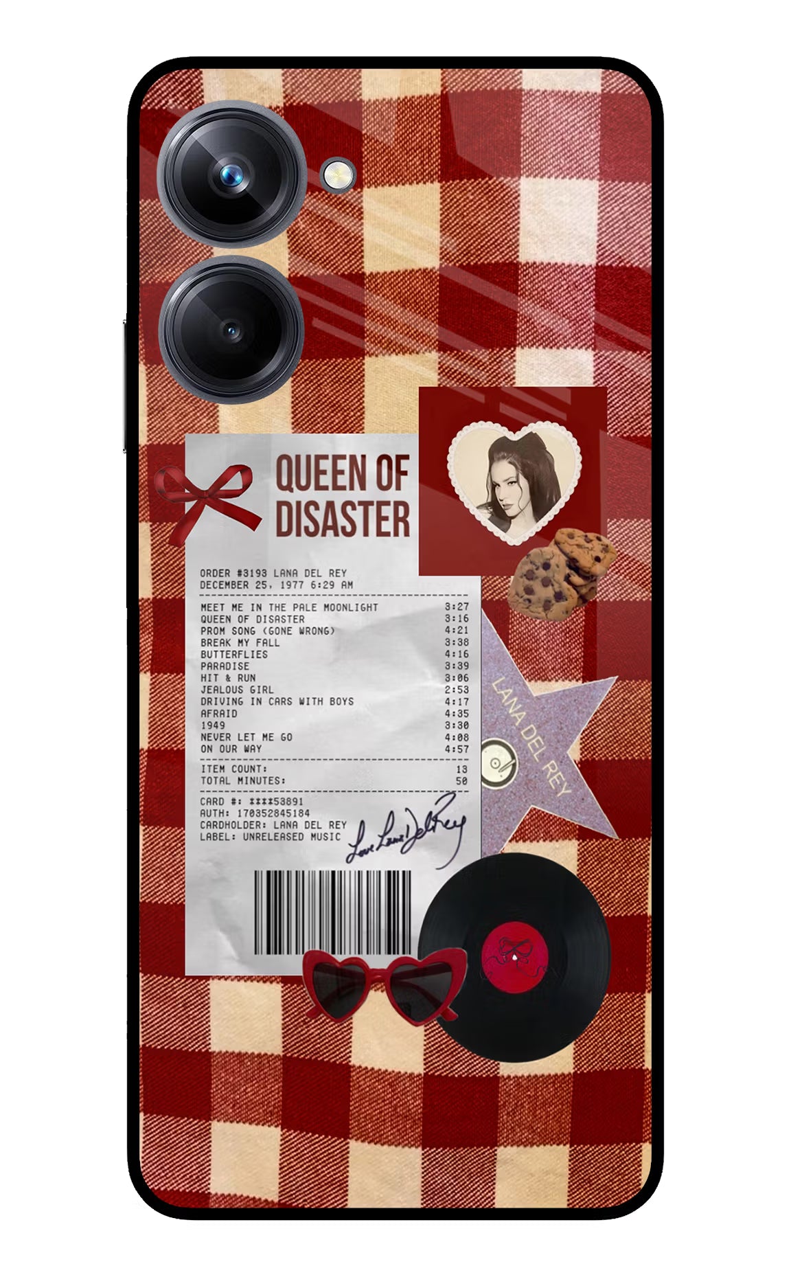 Queen of Disaster Realme 10 Pro 5G Glass Case Back Cover by Casekaro