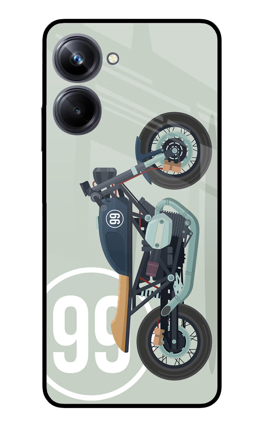 Classic Cafe Racer 99 Realme 10 Pro 5G Back Cover, Metal case