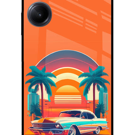 Palm Drive 80s Realme 10 Pro 5G Glass Case