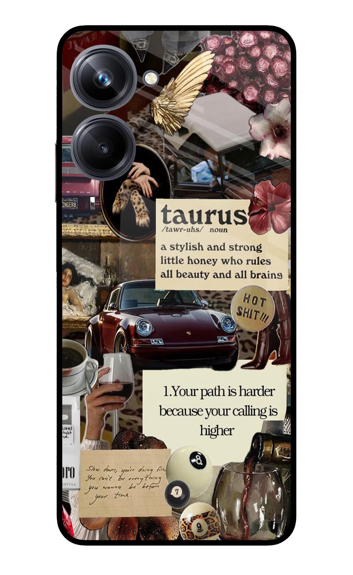 Taurus Zodiac Realme 10 Pro 5G Glass Case Back Cover by Casekaro