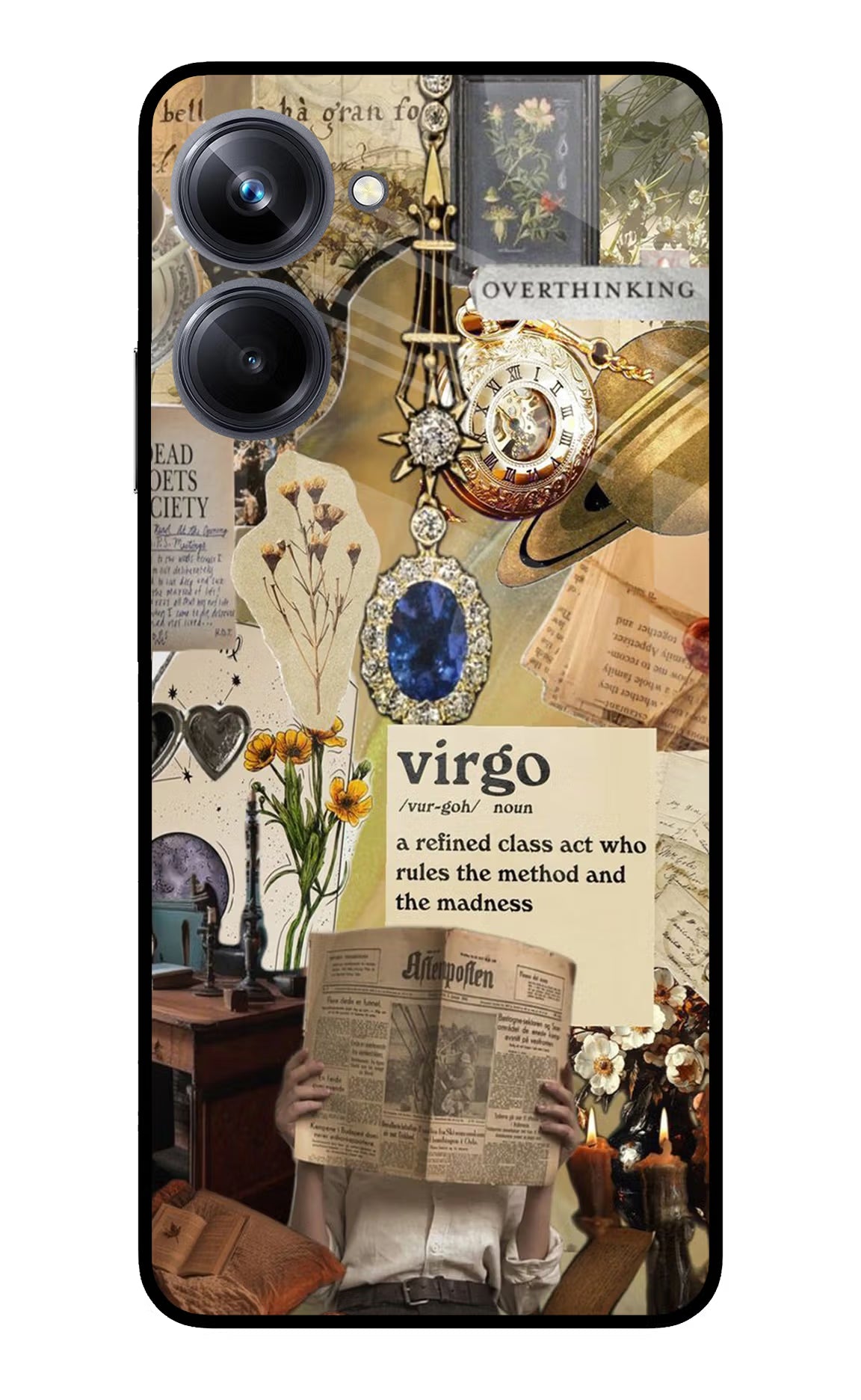 Virgo Zodiac Realme 10 Pro 5G Glass Case Back Cover by Casekaro