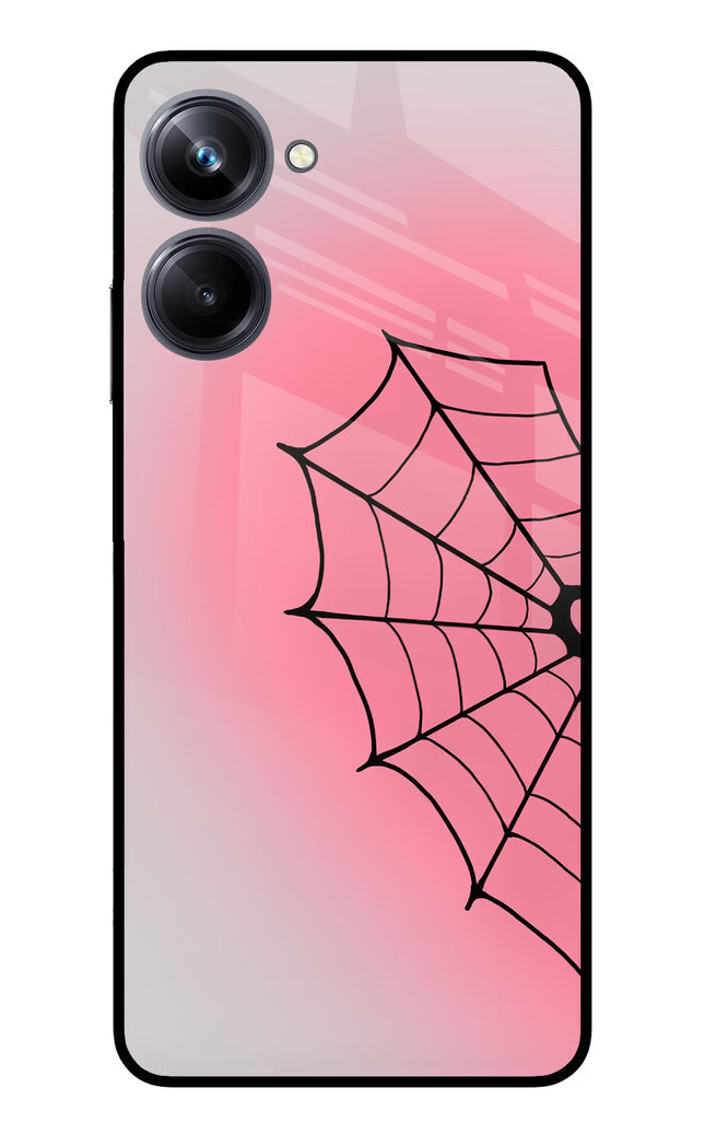 Pink Web Realme 10 Pro 5G Glass Case