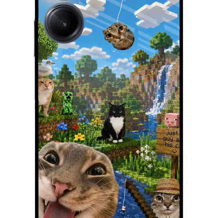 Minecraft Cat Chaos Realme 10 Pro 5G Glass Case