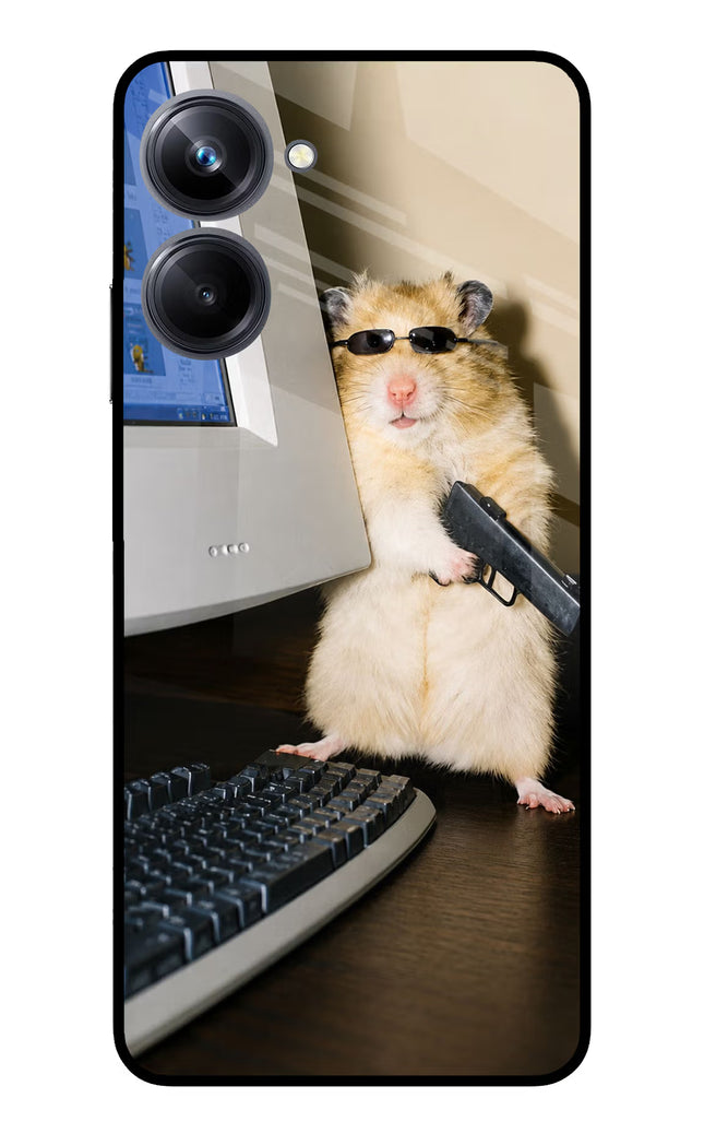 Hacker Hamster Realme 10 Pro 5G Glass Case