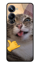Silly Cat Call Realme 10 Pro 5G Glass Case