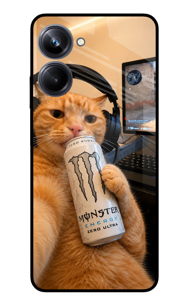 Gamer Cat Energy Realme 10 Pro 5G Glass Case