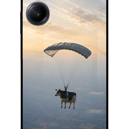 Skydiving Cow Realme 10 Pro 5G Glass Case