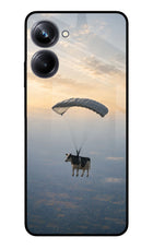 Skydiving Cow Realme 10 Pro 5G Glass Case