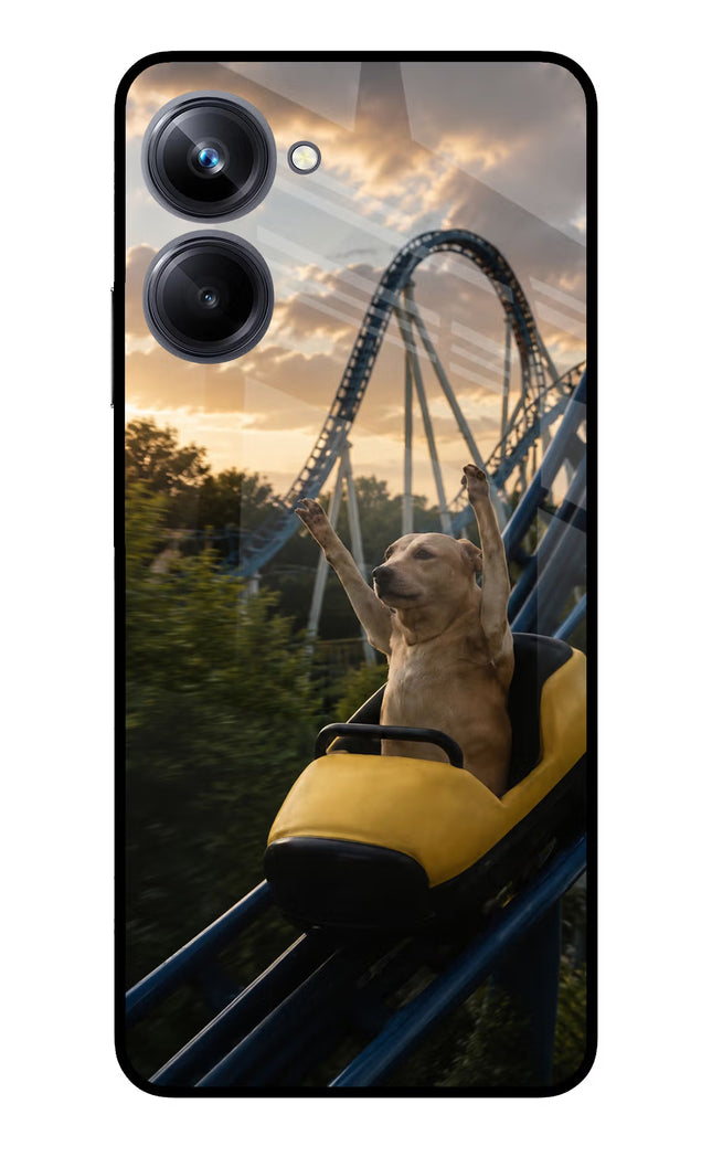 Rollercoaster Dog Realme 10 Pro 5G Glass Case