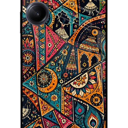 Folk Print Realme 10 Pro 5G Glass Case