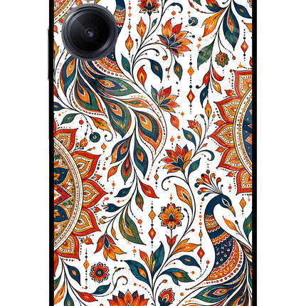 White Mayura Realme 10 Pro 5G Glass Case