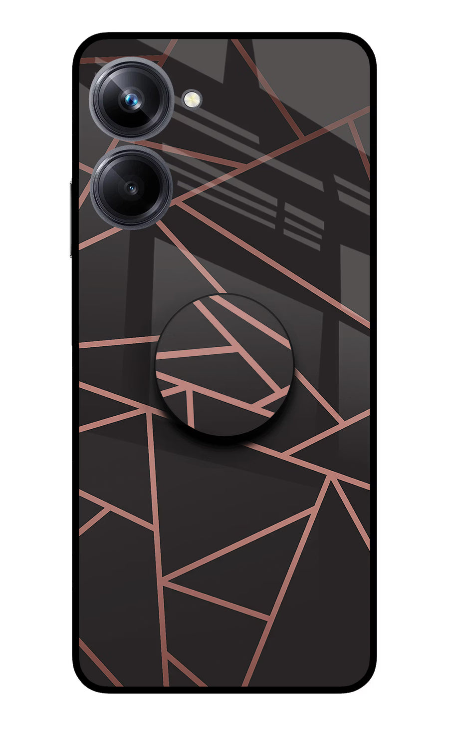 Geometric Pattern Realme 10 Pro 5G Pop Case, Metal case