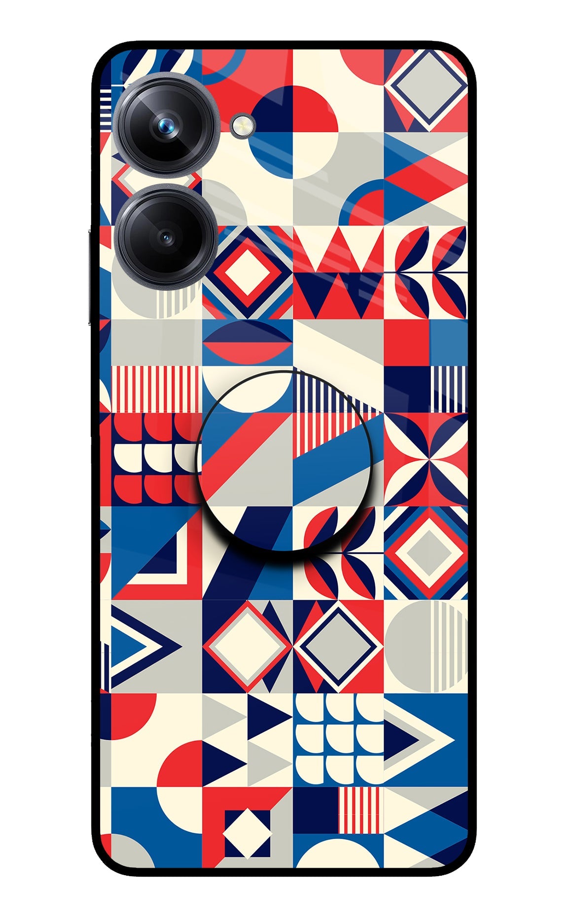 Colorful Pattern Realme 10 Pro 5G Glass Case