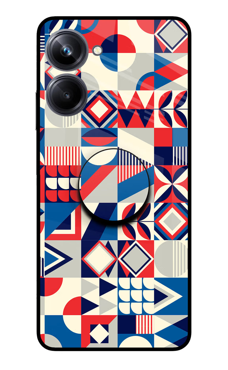 Colorful Pattern Realme 10 Pro 5G Pop Case, Metal case