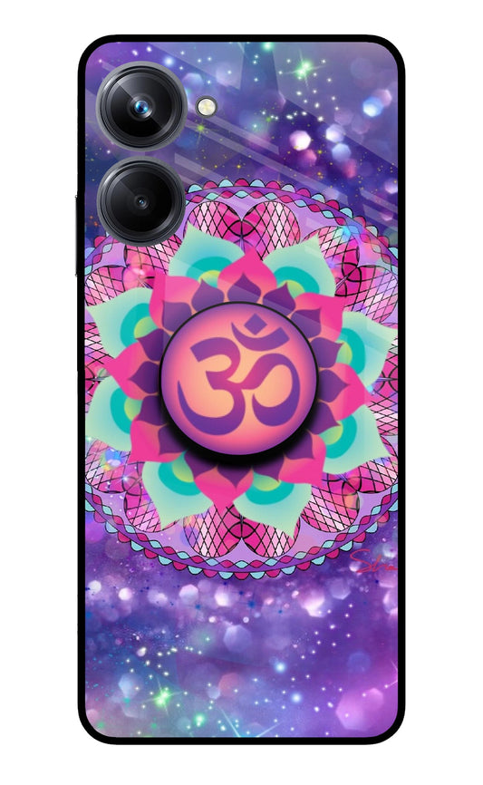 Om Purple Realme 10 Pro 5G Glass Case