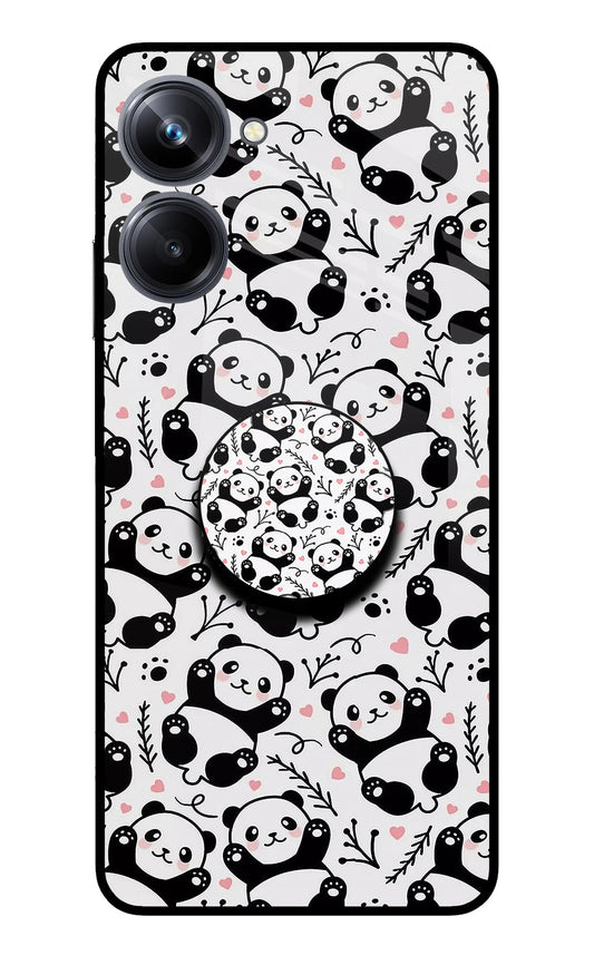 Cute Panda Realme 10 Pro 5G Glass Case