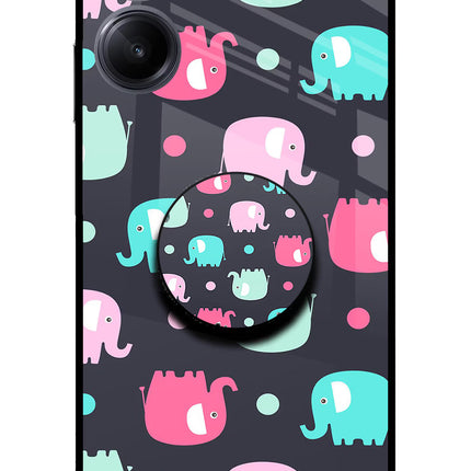 Baby Elephants Realme 10 Pro 5G Glass Case