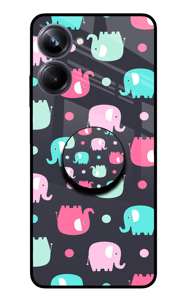 Baby Elephants Realme 10 Pro 5G Glass Case