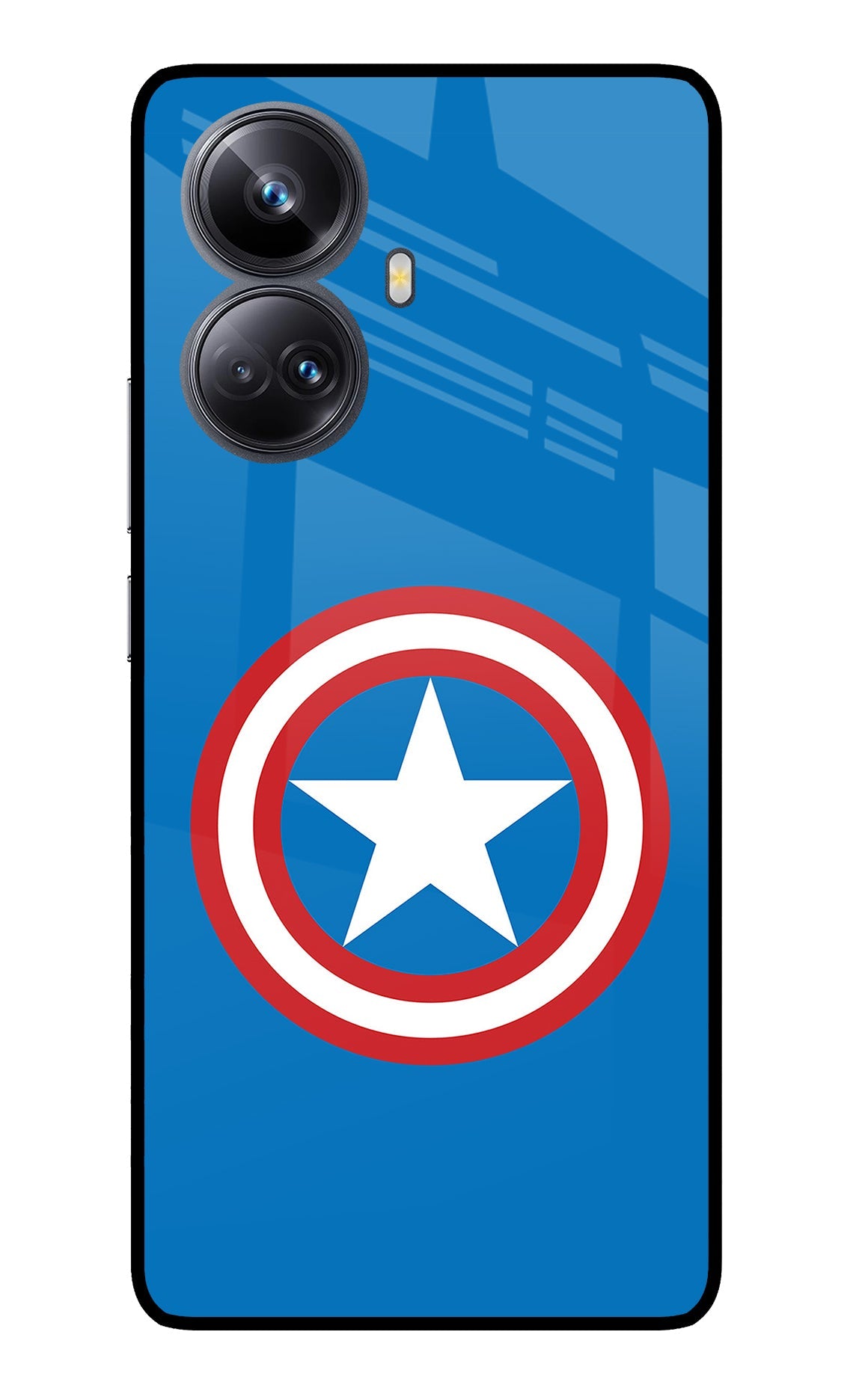 Captain America Logo Realme 10 Pro+ 5G Glass Case