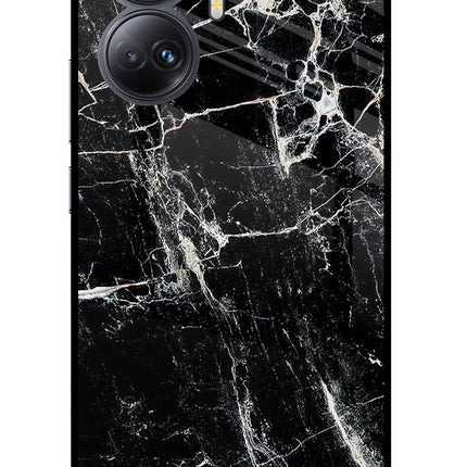 Black Marble Texture Realme 10 Pro+ 5G Glass Case